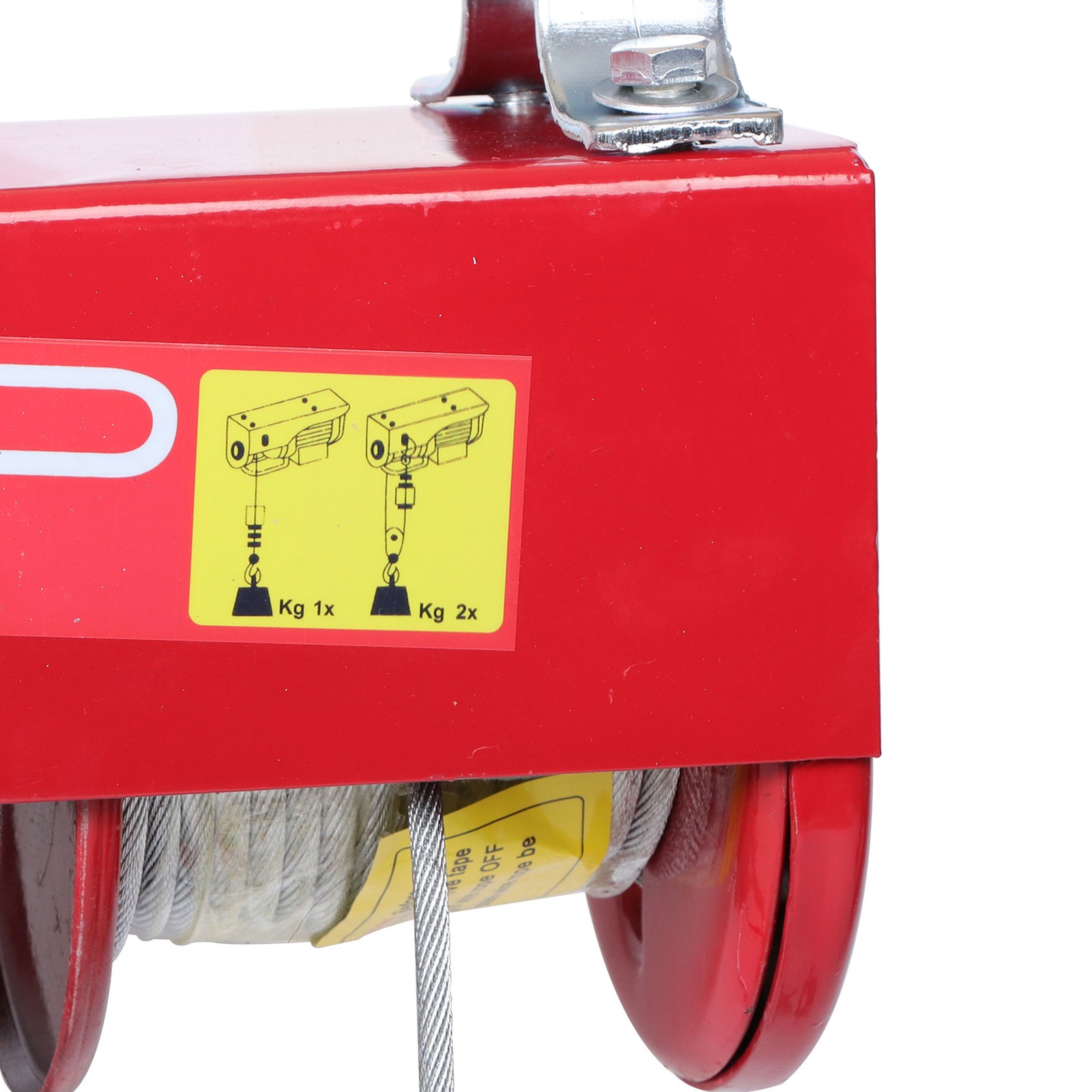 2200LBS 1600W Electric Steel Wire Winch with Wireless Remote Control 328ft/100m