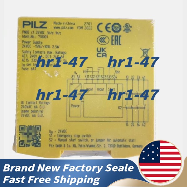 Pilz 710001 – Brand New 2.5W Low Power Compact Safety Relay 105×22.5x100mm