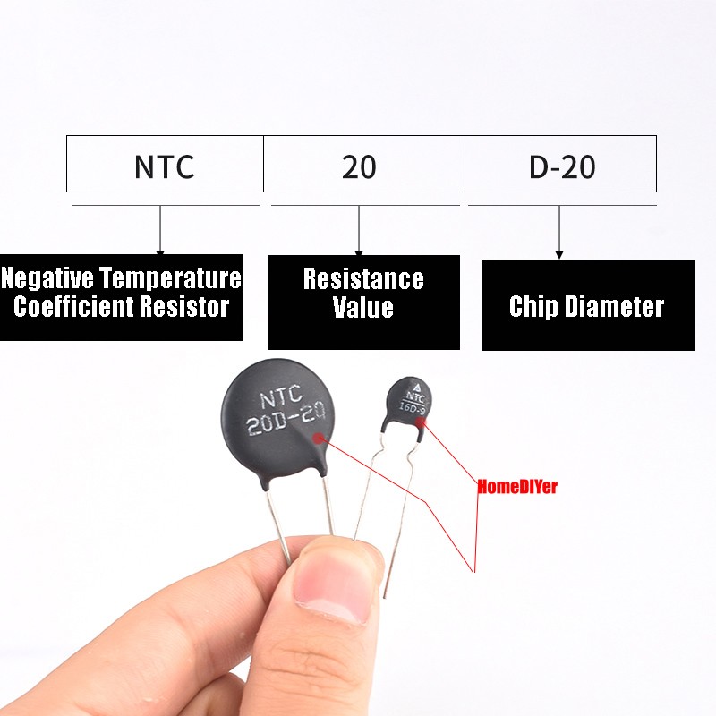 NTC/PTC Thermistor Temperature Sensor 3D/5D/8D/10D/20D/47D-5/7/9/11/13/15/20/25