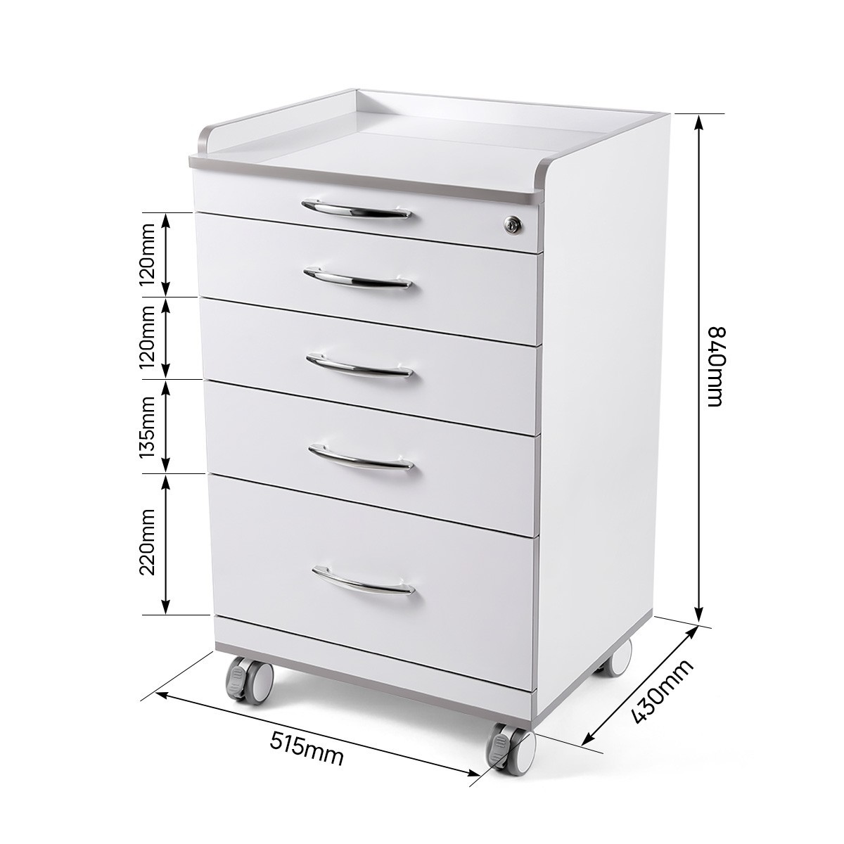 Dental Cart Cabinet Trolley /LED Electric Micro Motor Brushless /1:5 Handpiece
