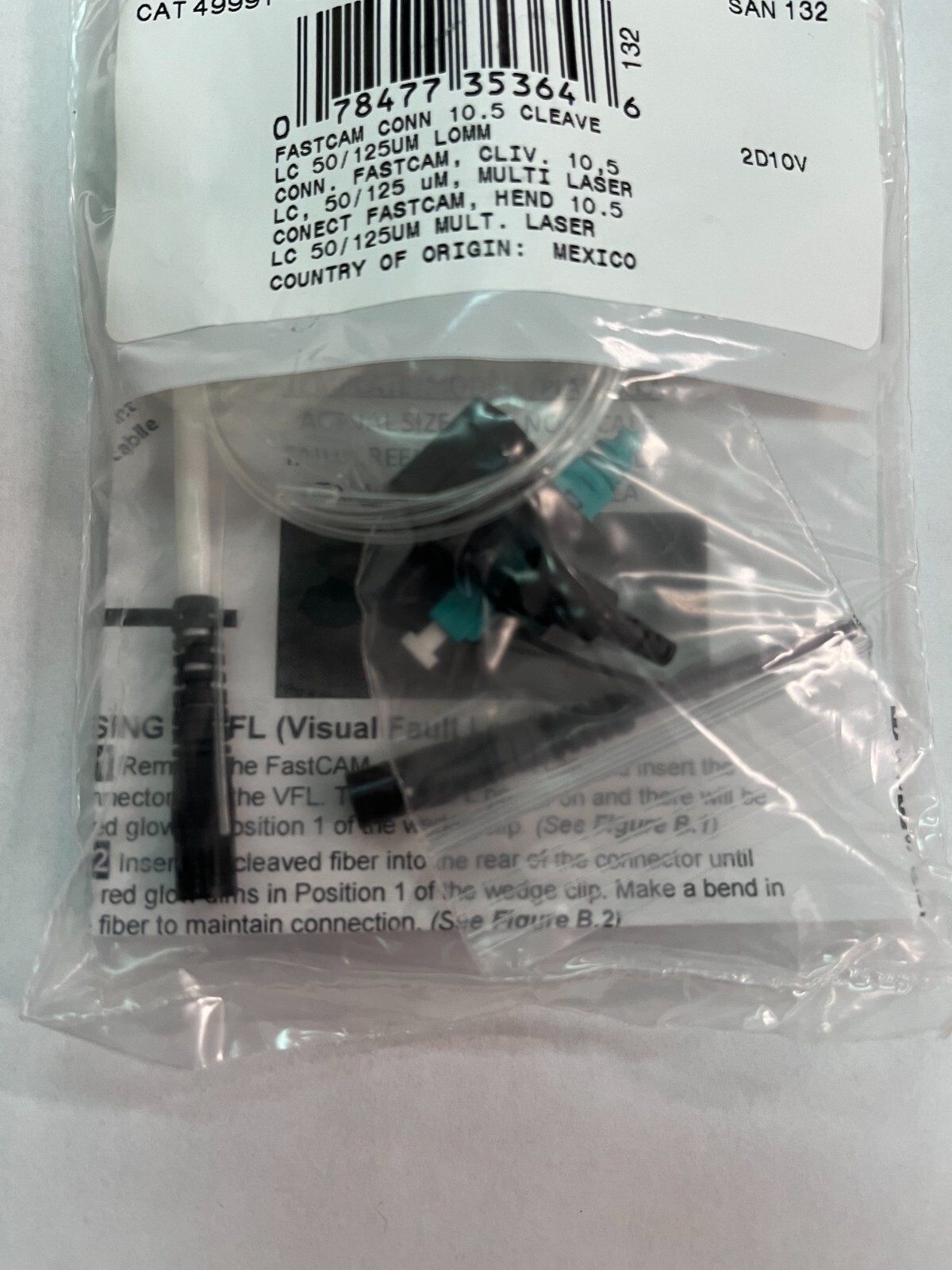 Leviton CAT 49991-LLC Fastcam 10.5 Cleave LC 50/125UM