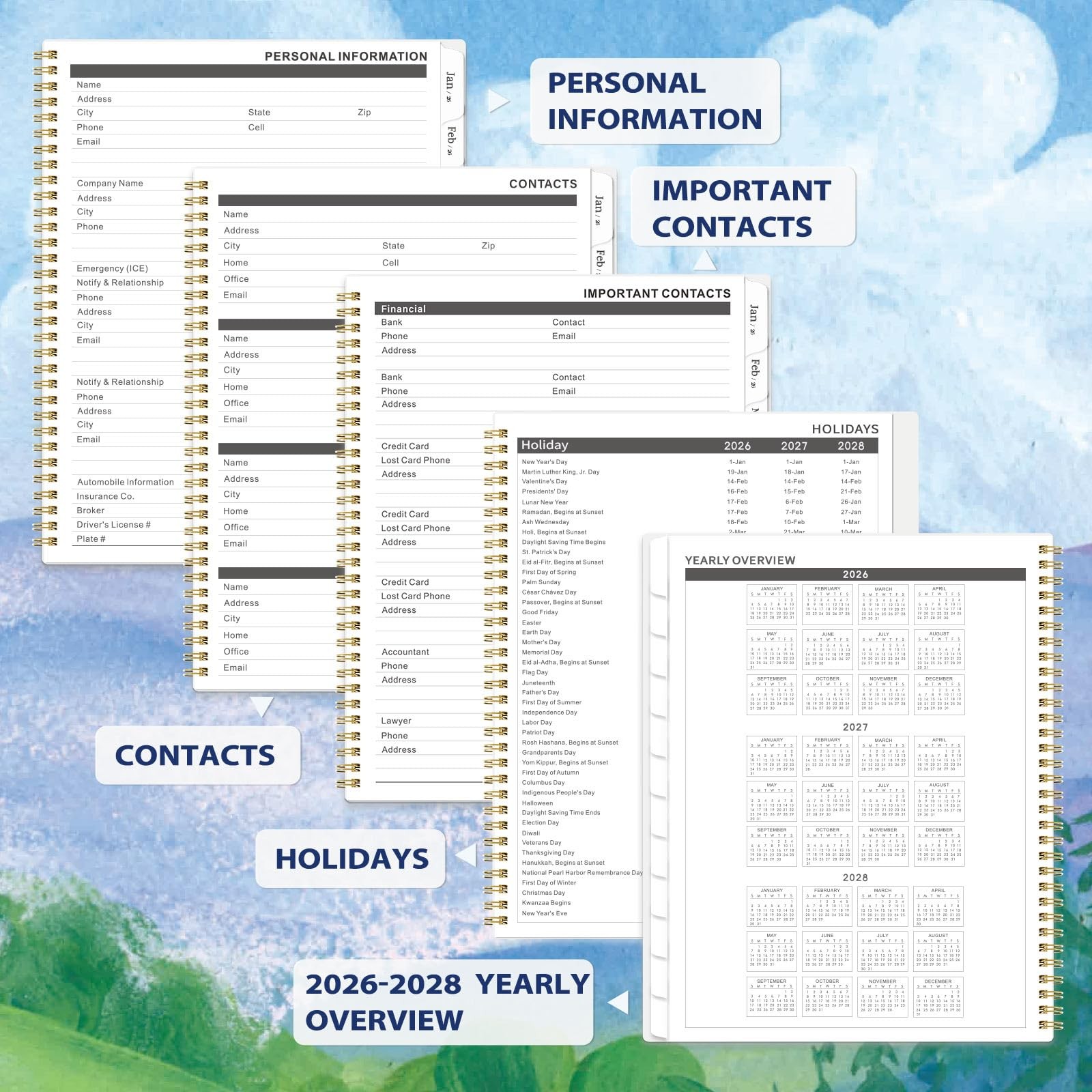 Monthly Planner 2026-2027 – 2 Year Planner 2026-2027, JAN. 2026 – DEC. 202
