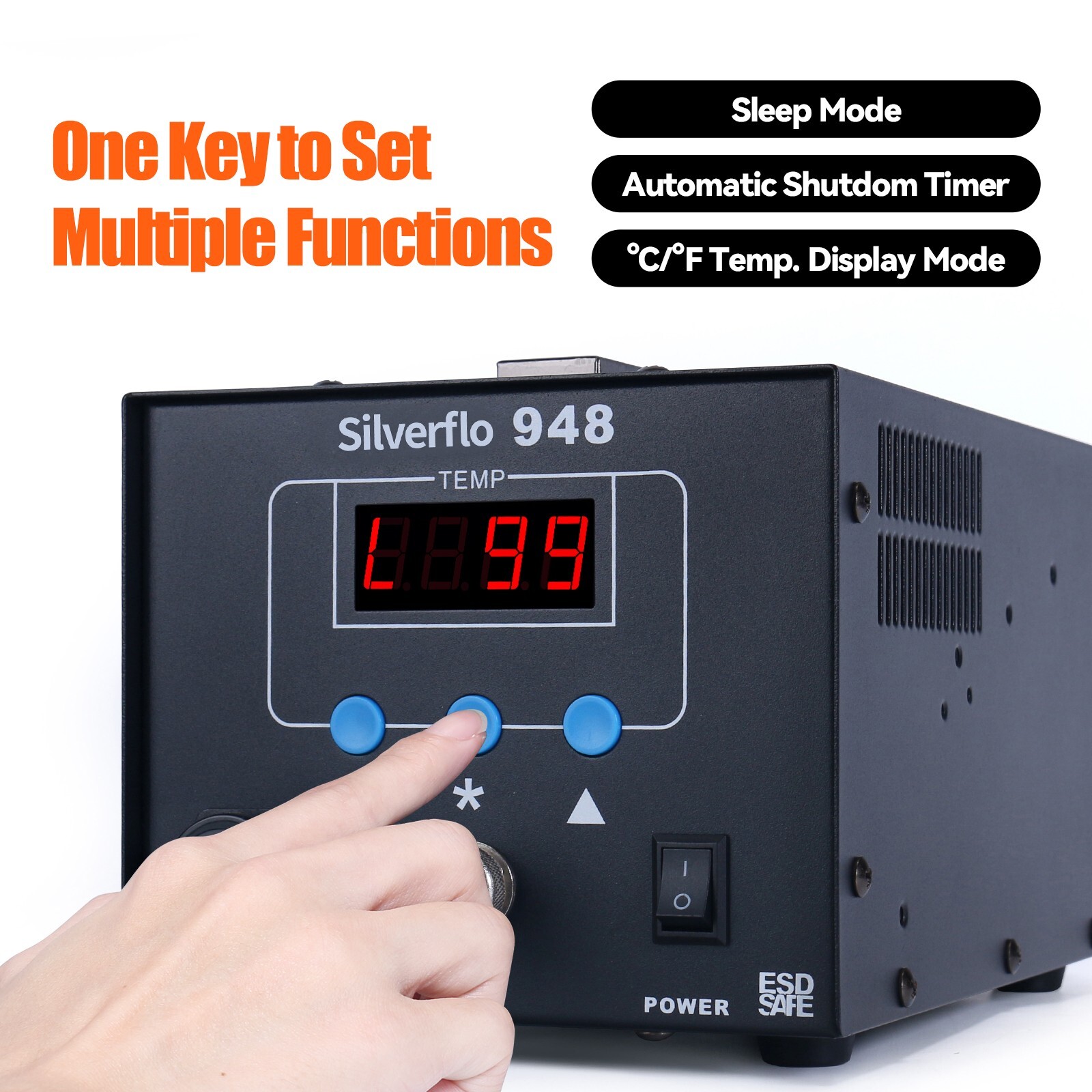 948 90W Suction Tin Gun Desoldering Station Vacuum Soldering Iron Station kit