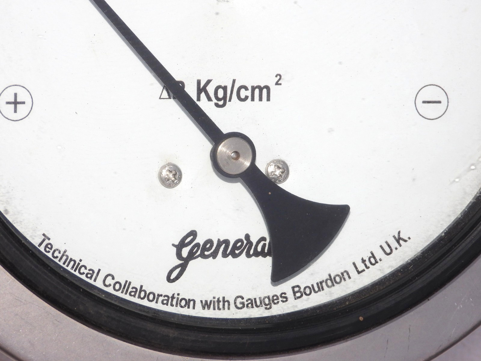 GENERAL INSTRUMENTS MAGNETIC DIAPHRAGM DIFFERENTIAL PRESSURE GAUGE 0-1.6KG/CM²
