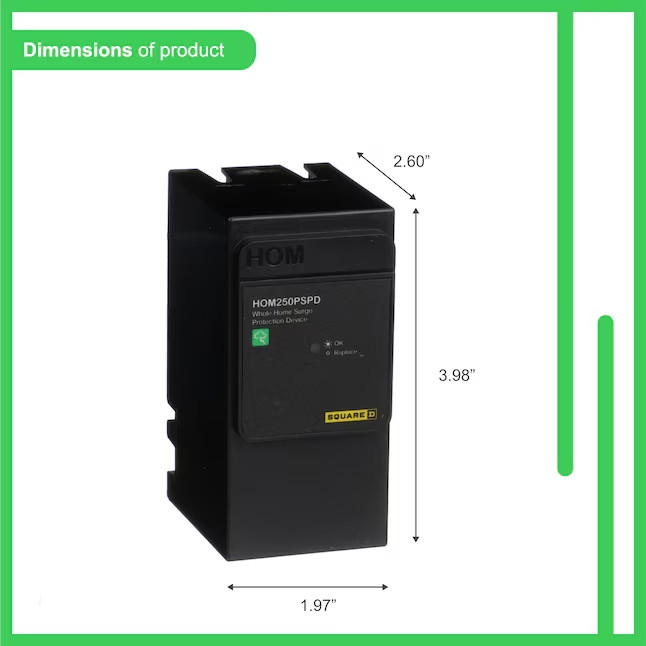 SQUARE D HOM250PSPD 50kA 120/240V 50/60Hz Surge Protector *US SELLER NEW*