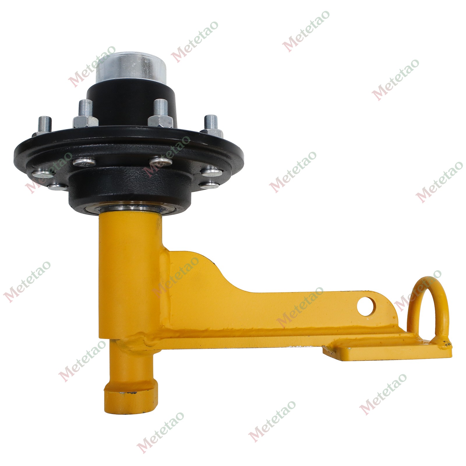 2Pack Shipping Container Wheels 8×6.5 Lug Wheels Kit with Ratchet Strap US