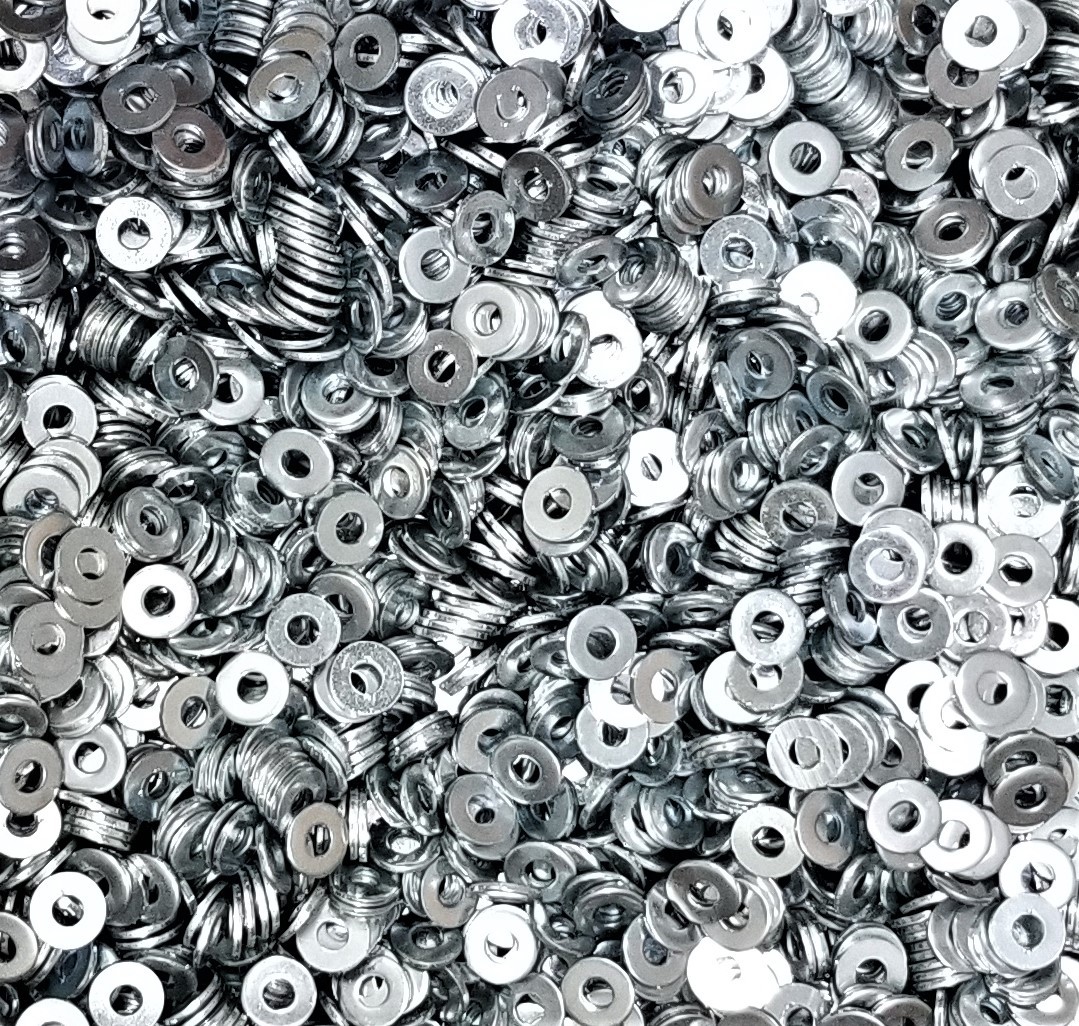#6 SAE Steel Flat Washer Zinc Plating, Fast Free Shipping, Various quantities
