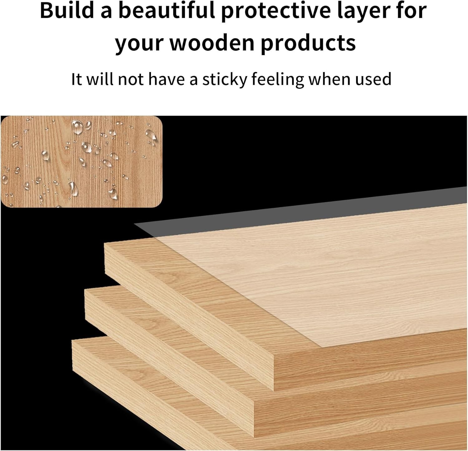 16 oz 100% Natural Pure Tung Oil for Wood Finishing Food Grade Safe, Waterproof