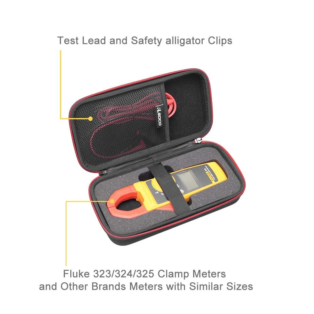 Hard Case for Fluke 302+/323/301D/325/324 Clamp Meter & Works with KAIWEETS H…