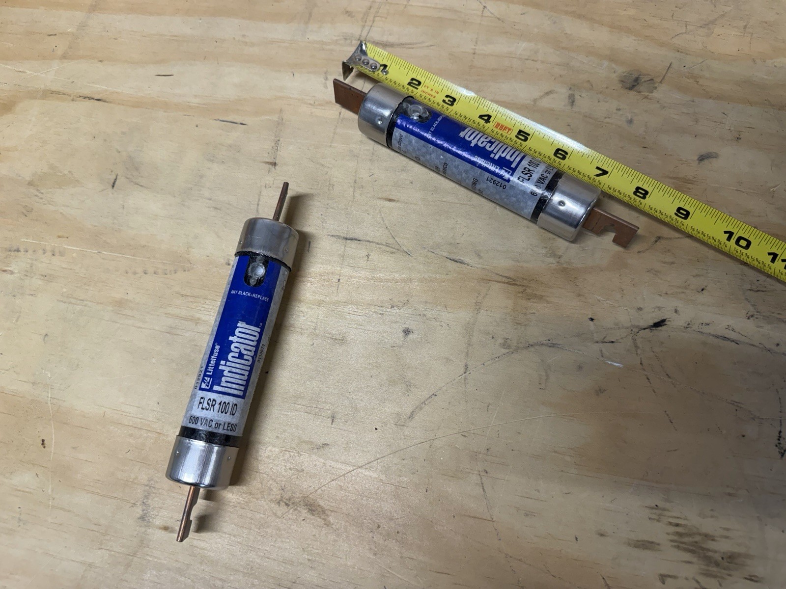 2 Pack Littelfuse FLSR100 ID Indicator Fuse 100 Amp Class RK5 600Vac Time-Delay
