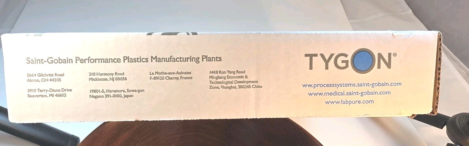 TYGON SAINT-GOBAIN ACF00016 E-3603 TUBING 1/4” ID 5/16” OD 1/32 WALL 50FT