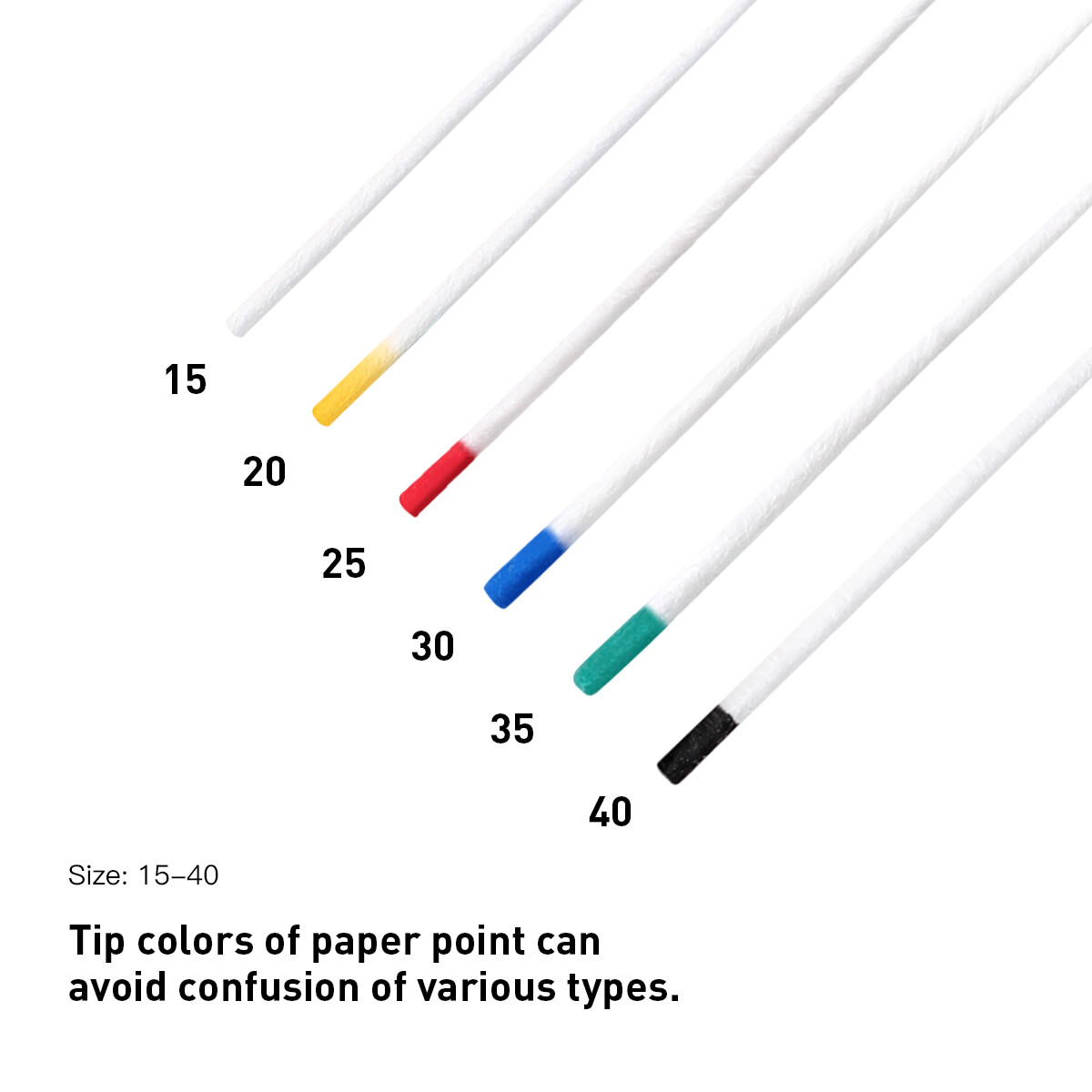AZDENT Dental Endodontic Root Canal Absorbent Paper Points 0.04 Taper 15#-40#