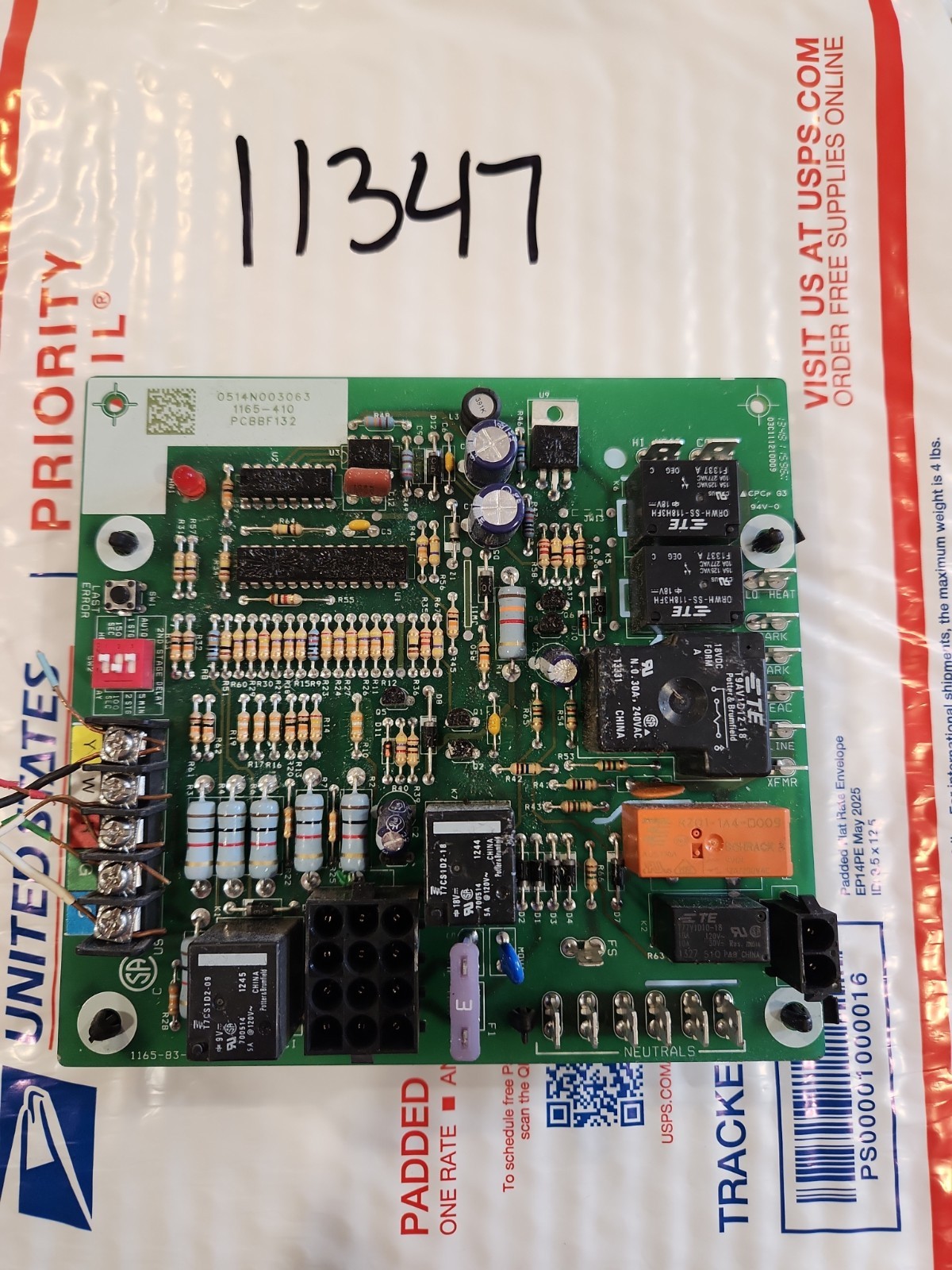 Goodman 1165-410 PCBBF132 Furnace Control Circuit Board 1165-83-4122A