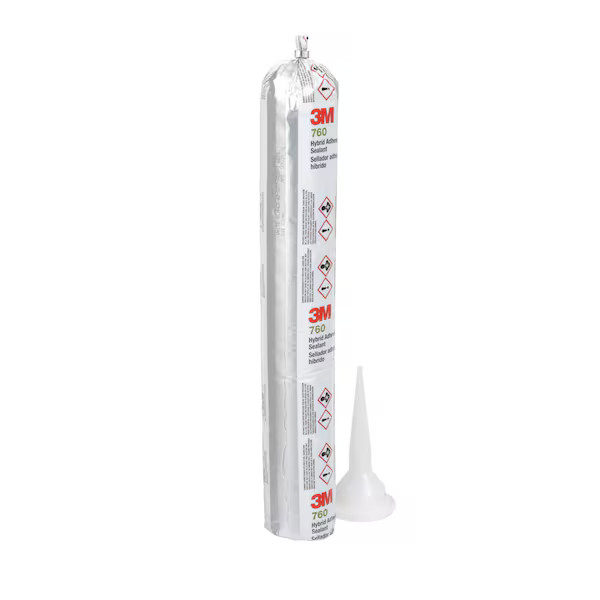 3m Polymer Adhesive Sealant, 20 oz, Sausage Pack, White, Polymer Base, 760 UV