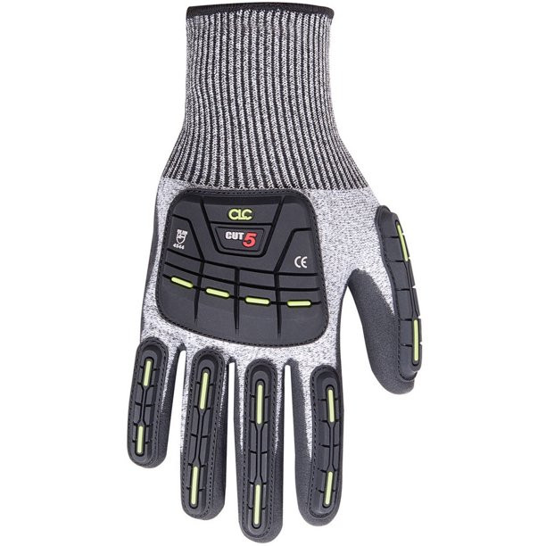 CLC Work Gloves Cut and Impact Resistant Nitrile Dip Gloves #2115L, Large