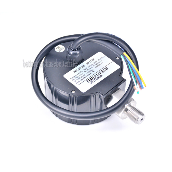 Digital Pressure Switch, 0 to -0.1Mpa Air Negative Vacuum, 240VAC G1/4 0.5%FS