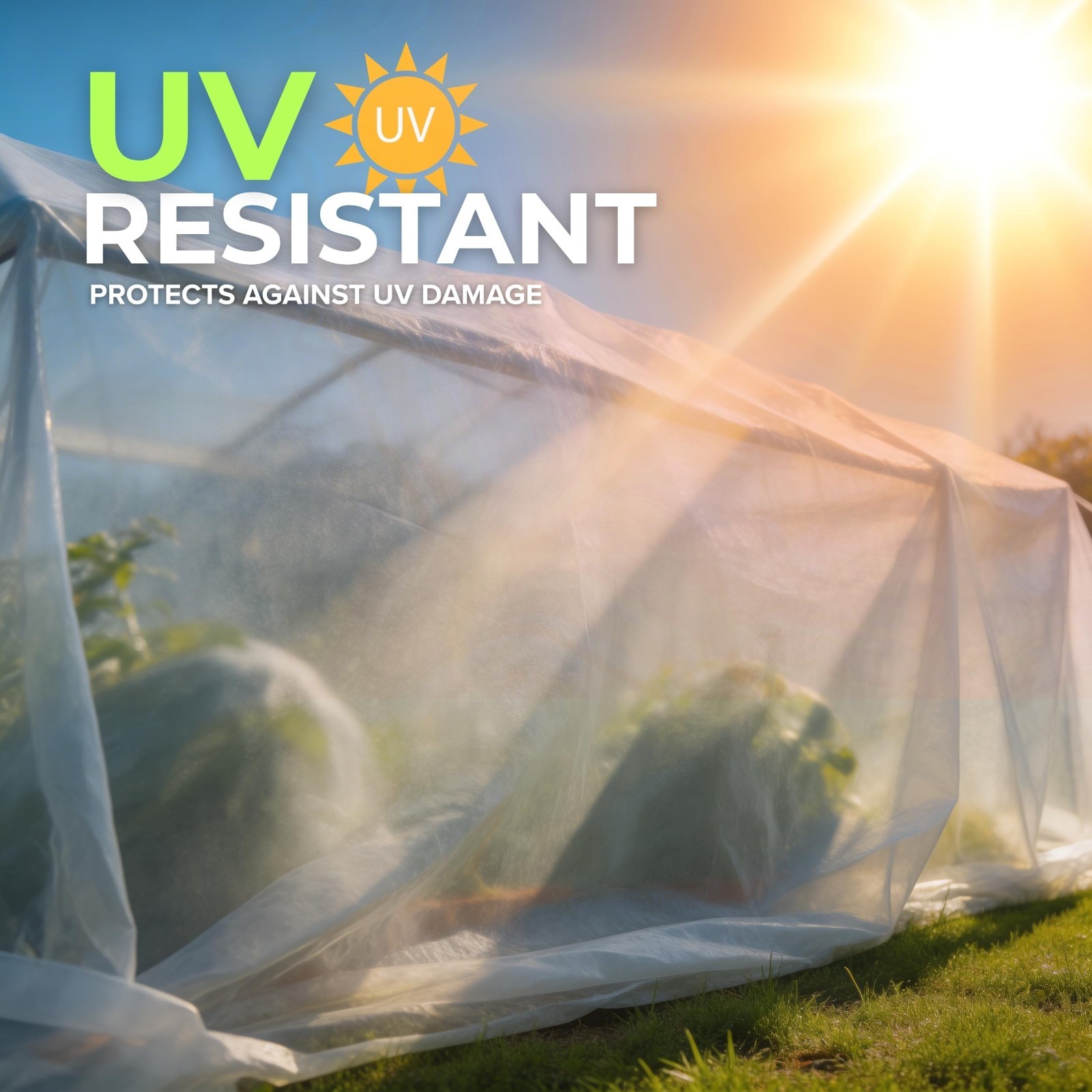 Heavy Duty Plastic Sheeting 10′ x 25′ – 3 Mil UV Protection Polyethylene Film (2