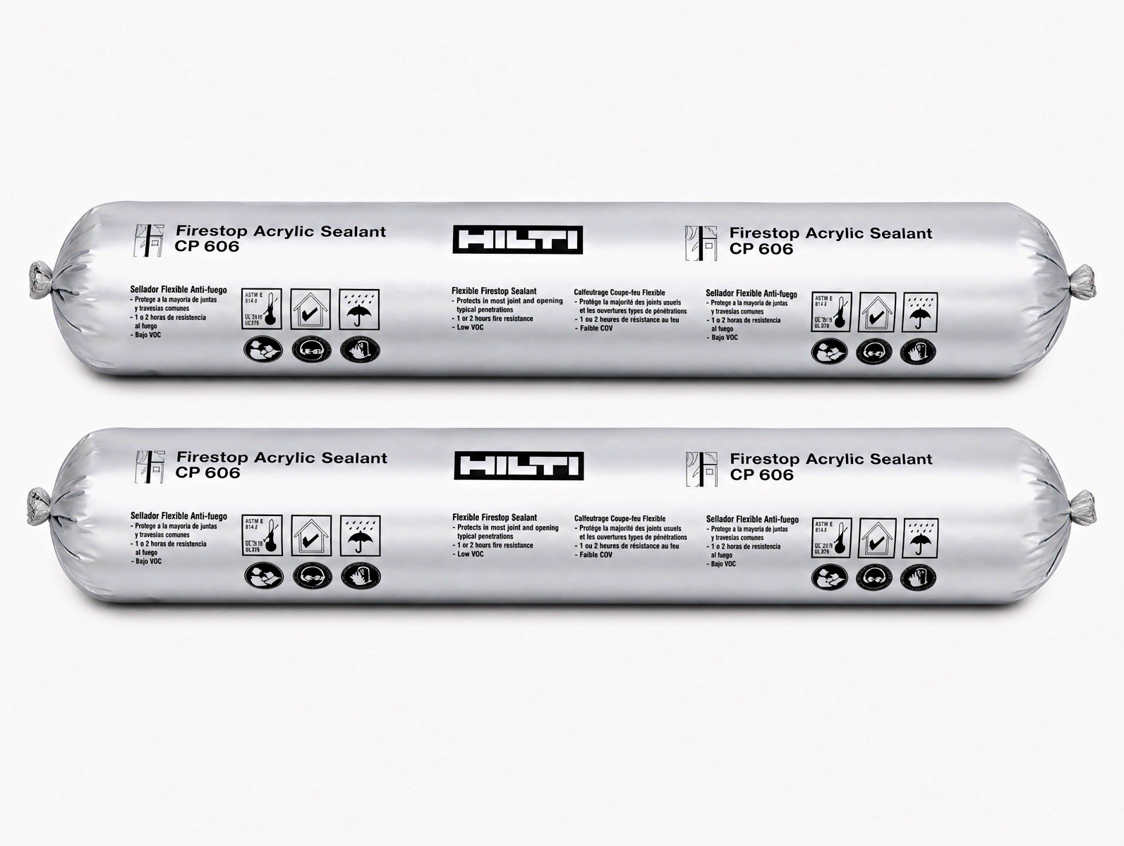 HILTI CP 606 Firestop Acrylic Sealant Sausage Pack (2 Tubes)