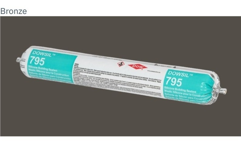 (10) DOWSIL 790 ( Bronze )Silicone Building Sealant Sausage Pack Silicone