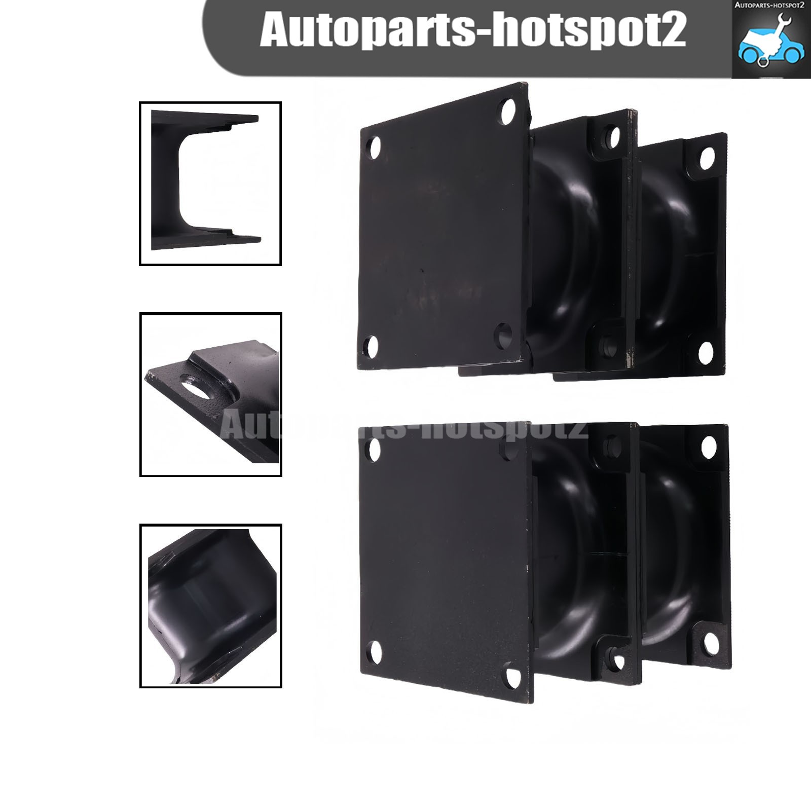 4PCS Vibratory Plate Compactor Rubber Isolator Shock Mount For Stanley Hydraulic