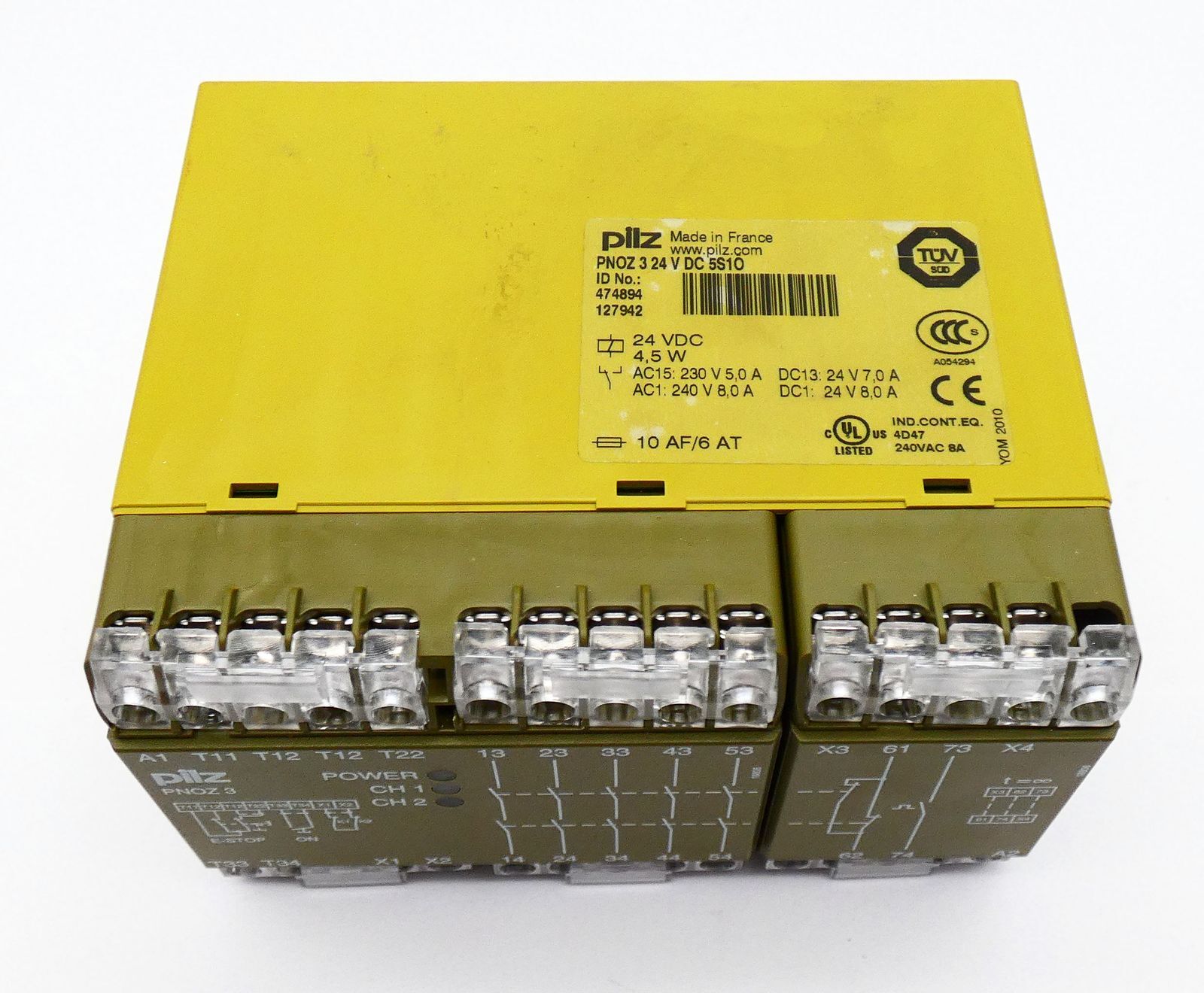 Pilz PNOZ 3 24 V DC 5S1Ö PNOZ324VDC5S1Ö 474894 Safety Switchgear-Unused/Original Packaging
