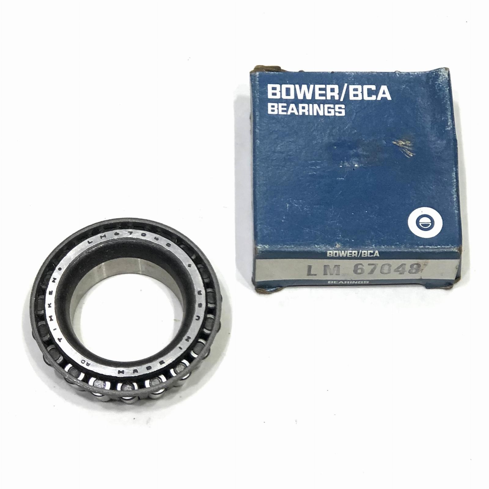 Bower Bca LM67048 Tapered Roller Bearing Cone