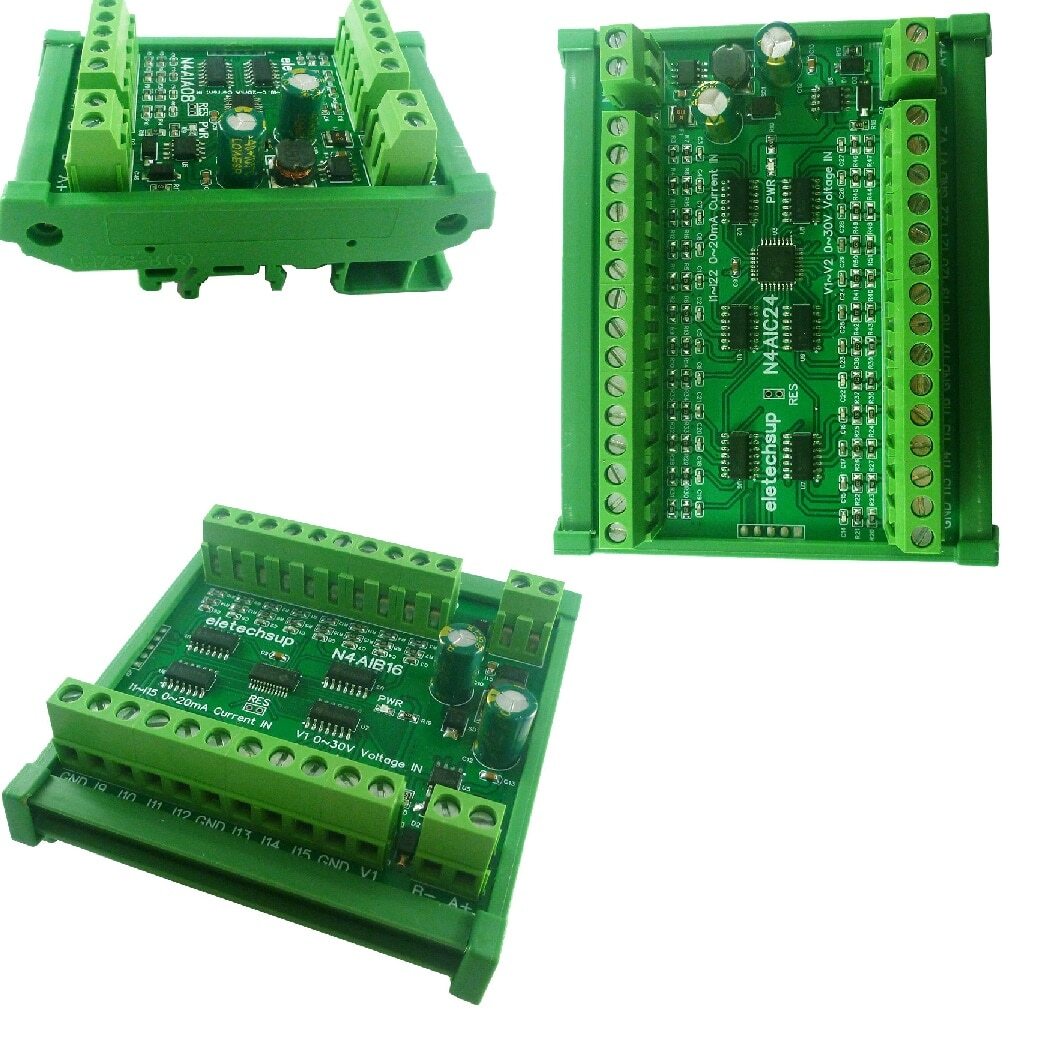 8-24CH 4-20MA To RS485 Current Analog Input Collector Module MODBUS RTU Board