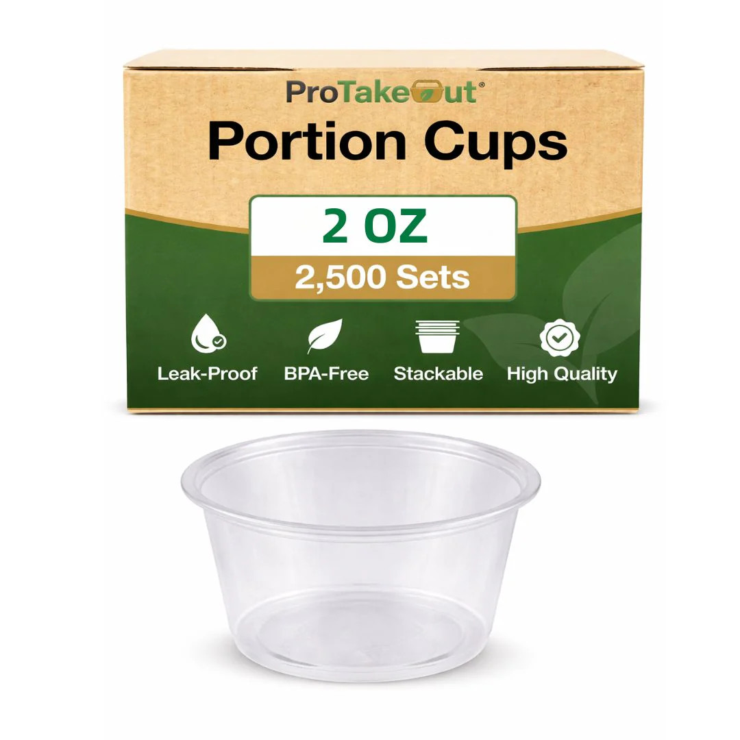 2oz Portion Cups, PP, 2500pc (100/25)Lids sold separately