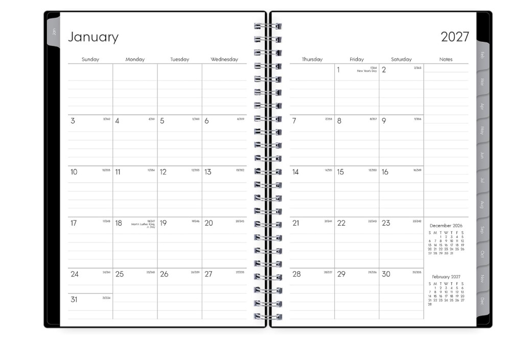 Blue Sky 2027 Weekly and Monthly Planner Calendar, Includes January 2027 – Decem