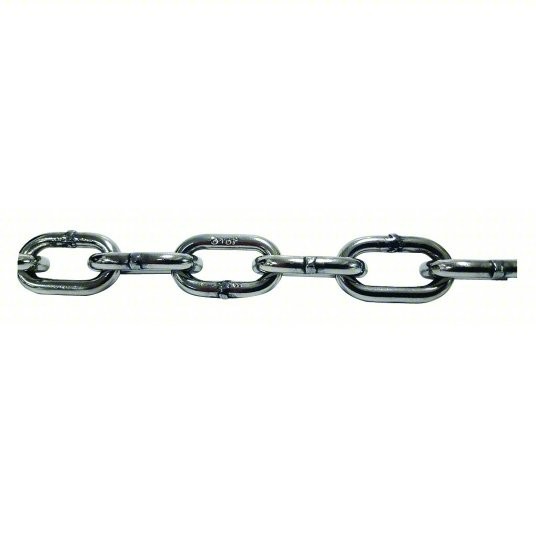 PEWAG 36085/10 Straight Chain: 5/64 in Chain Trade Size, 30 Chain Grade