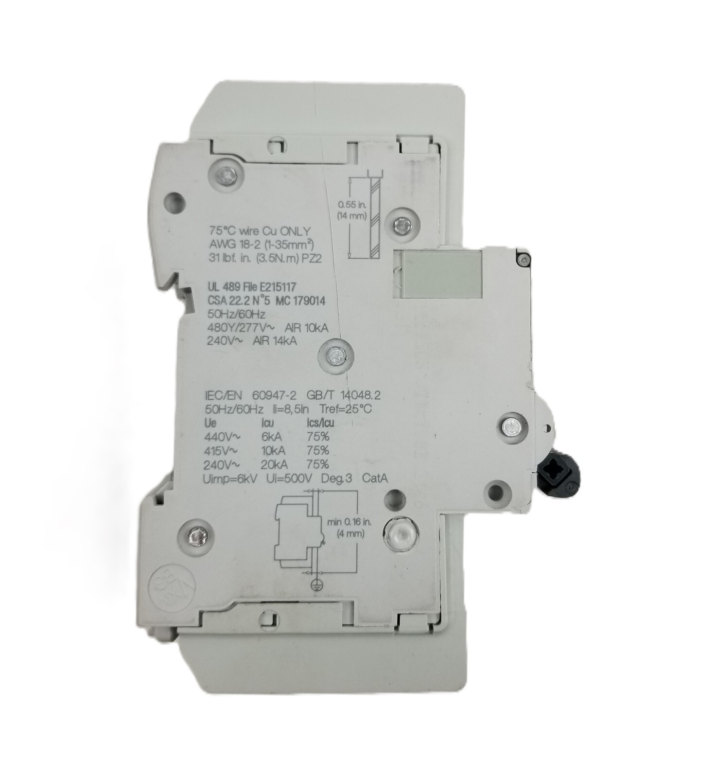 Schneider M9F42230 Mini Circuit Breaker Multi9 C60BP, 2P, 30A, C curve, 10kA NEW