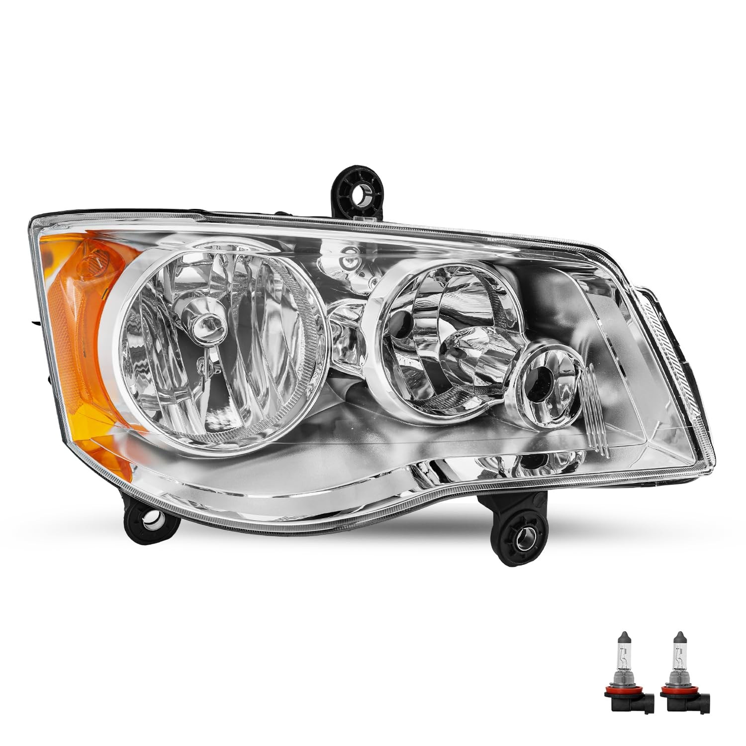 Halogen Headlight Assembly Fits for 2011-2020 Dodge Grand Caravan