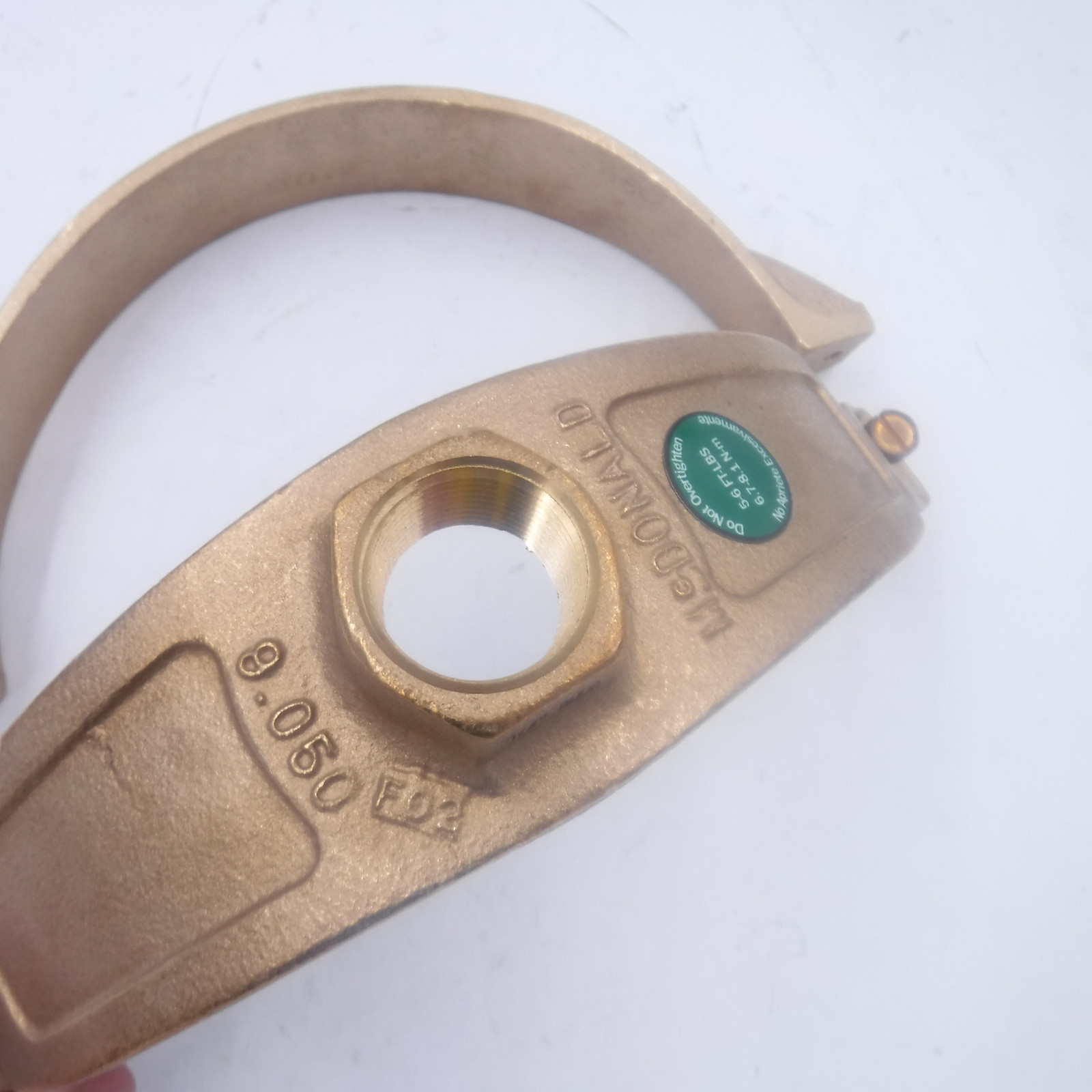 A.Y. McDonald 8 x 3/4 in. CC Brass Saddle 4128-134 9.050 OD