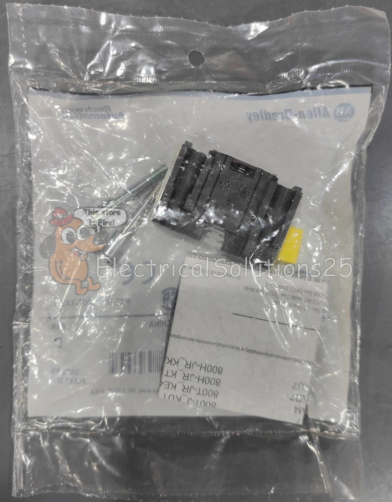 NEW ALLEN BRADLEY 800T-XA2 CONTACT SHALLOW BLOCK 2 NO CONTACTS FREE SHIPPING