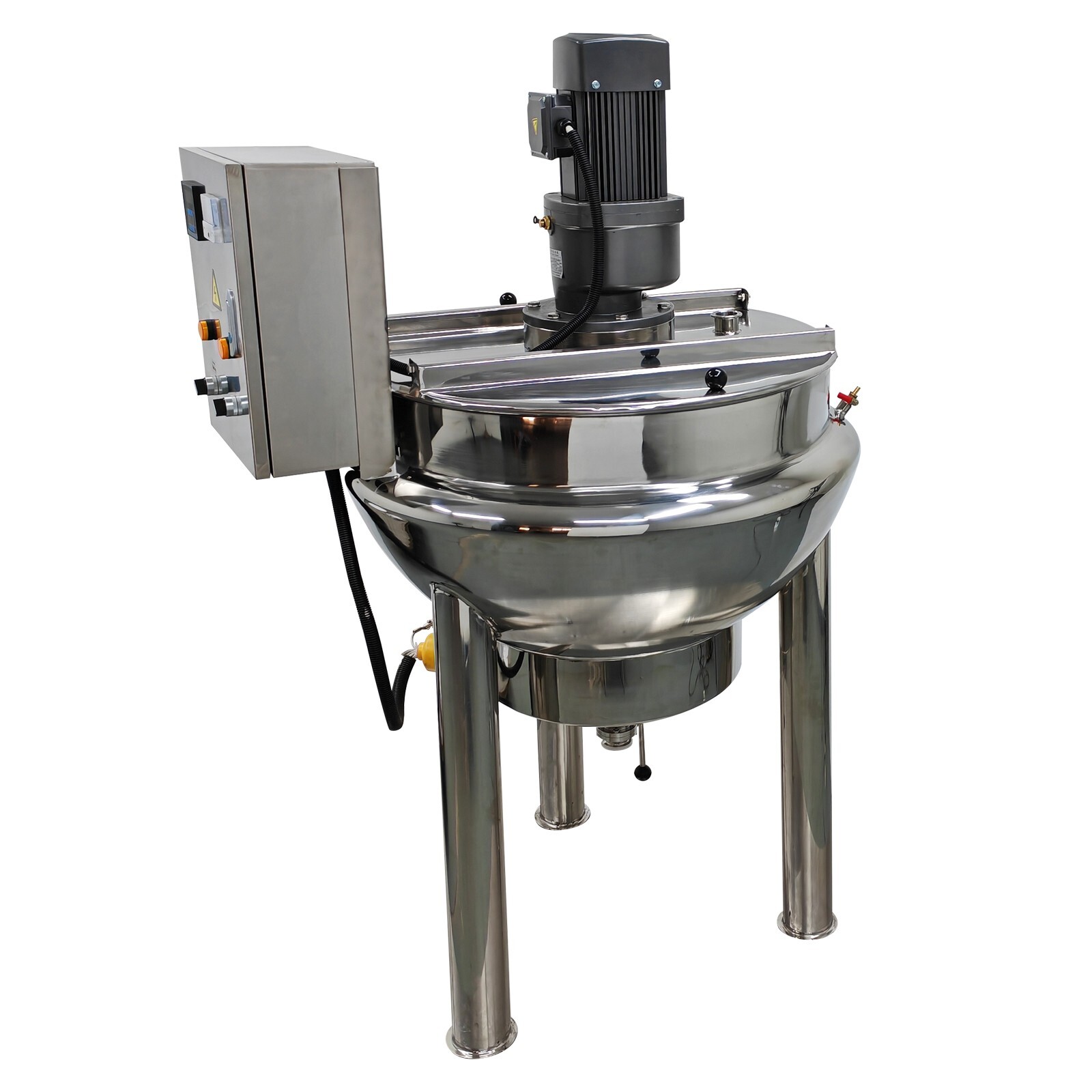 220V Jacketed Kettel Commercial Sandwich Pot Scraper100L 26.5Gal 27.6*18.1in Pot