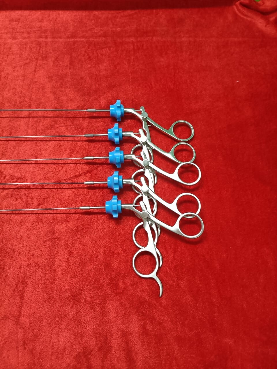 5pc – Hysteroscopy Semi Rigid Rotatable Alligator 5FR 40CM Reusable Instruments