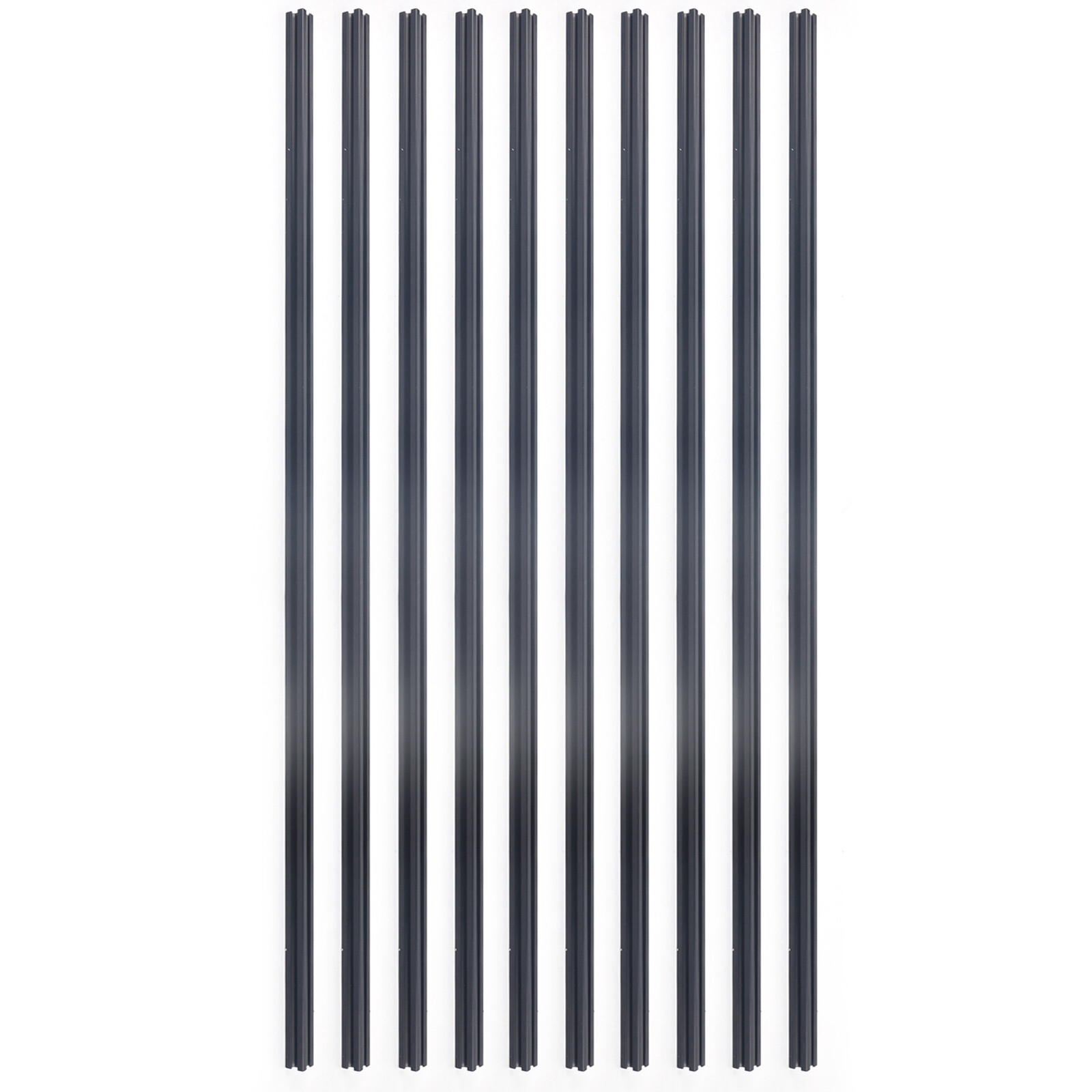 20*20*1000mm 2020 T-Slot Aluminum Extrusion For CNC 3D Printer Black 10 Packs US