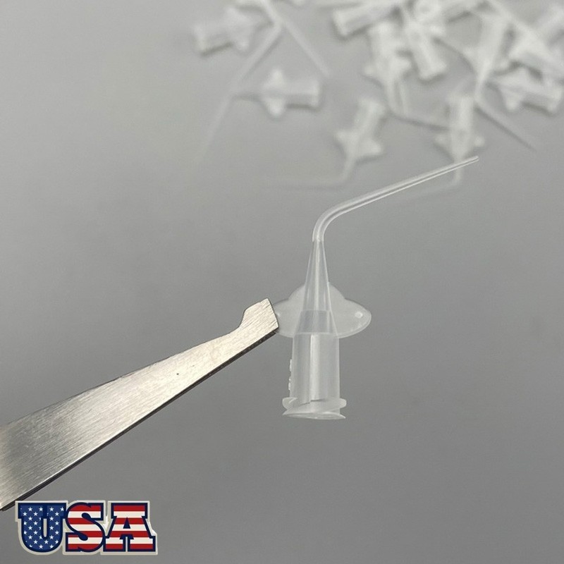 Dental Endo Irrigation Tips Disposable Root Canal Rinsing Tip Syringe Tip 100pcs