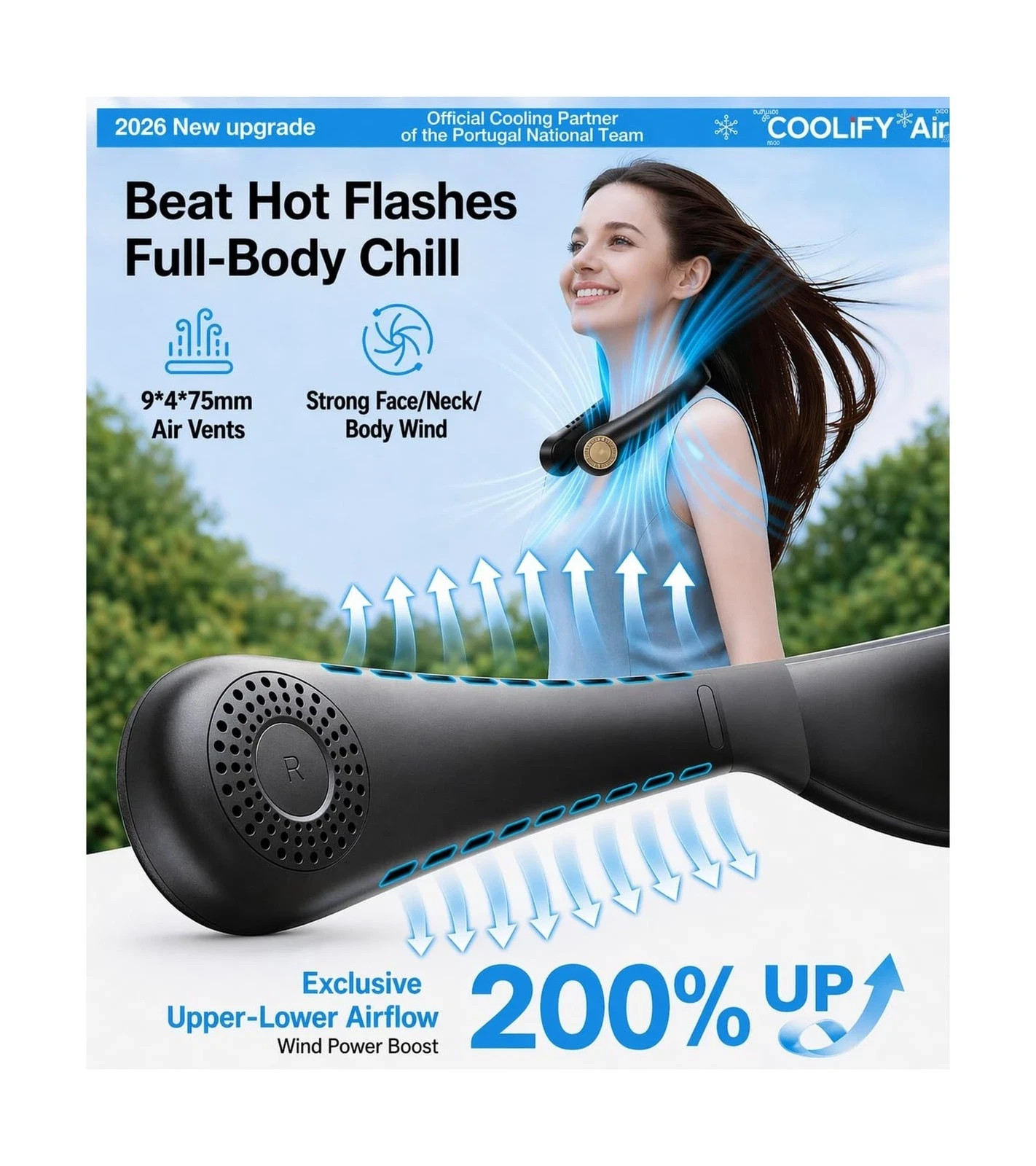 TORRAS COOLiFY Air 2026 Upgraded Neck Fan Air Conditioner, Dual-Airflow Pro C…