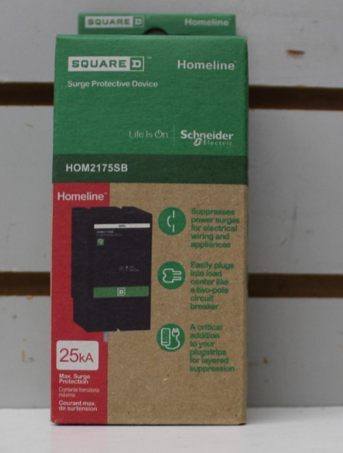 Square D HOM2175SB Surgebreaker 2-Pole 120/240V 25kA Surge Protector