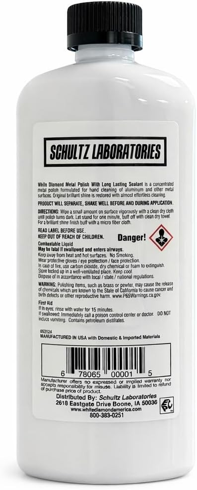 Metal Polish with Long Lasting Sealant, 12 fl oz Removes Oxidation (US Only)