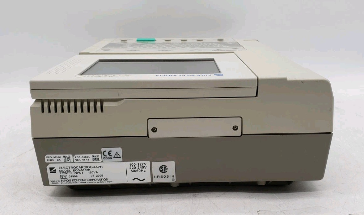 Nihon Kohden Cardiofax Q ECG-9130K ECG Machine Electrocardiograph *AS IS,READ*