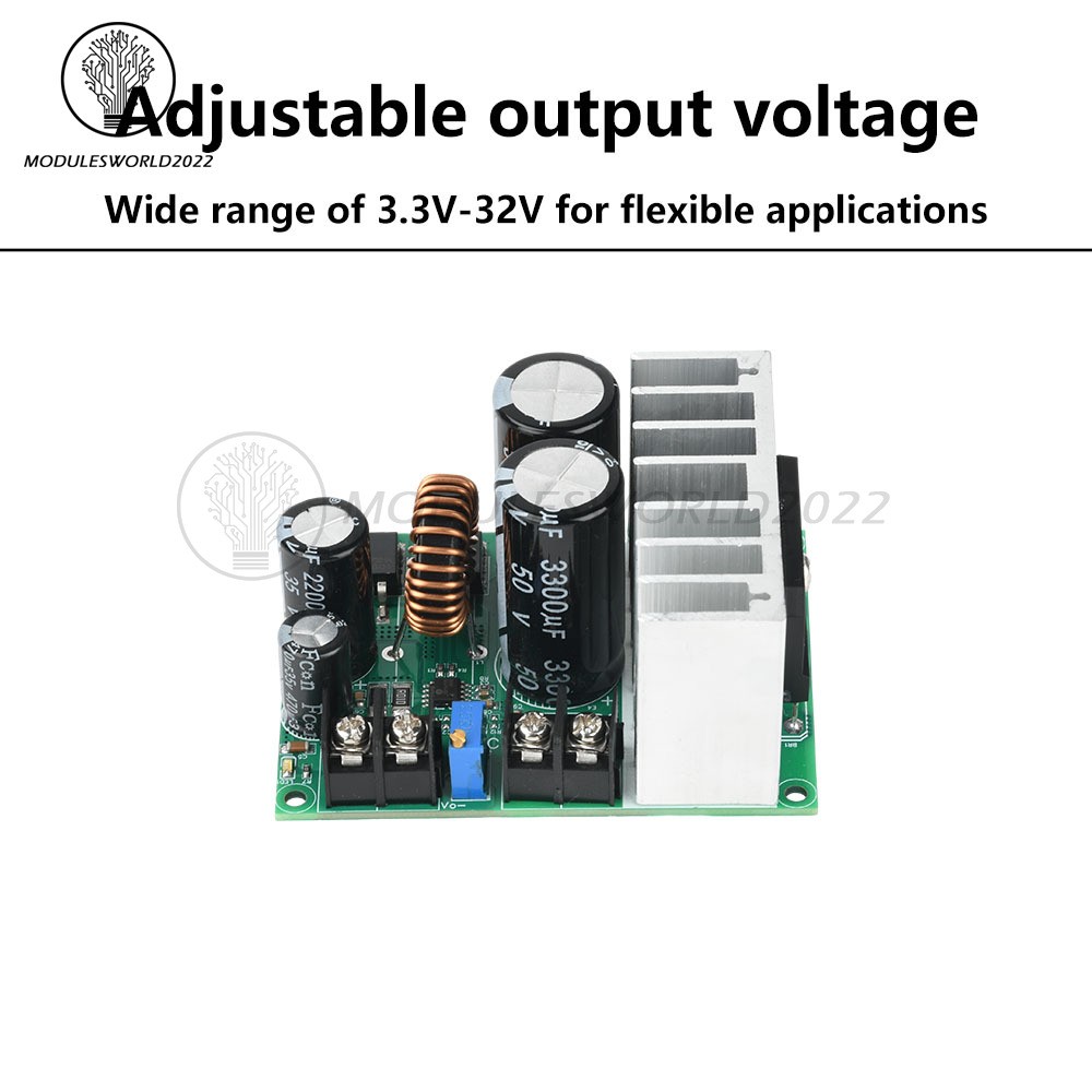 AC 5-25V/DC 8-38V To DC 3.3-32V Buck Power Module Adjustable Voltage Regulator