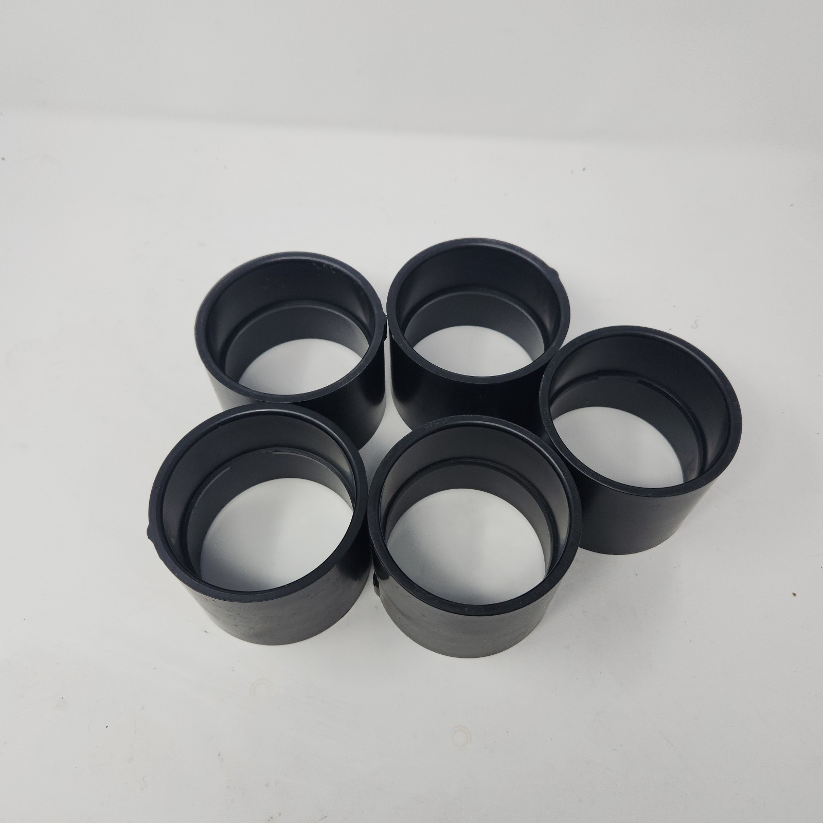 Lot 5 Nibco 3″ Abs 5801 Hub x Hub Coupling With Stop