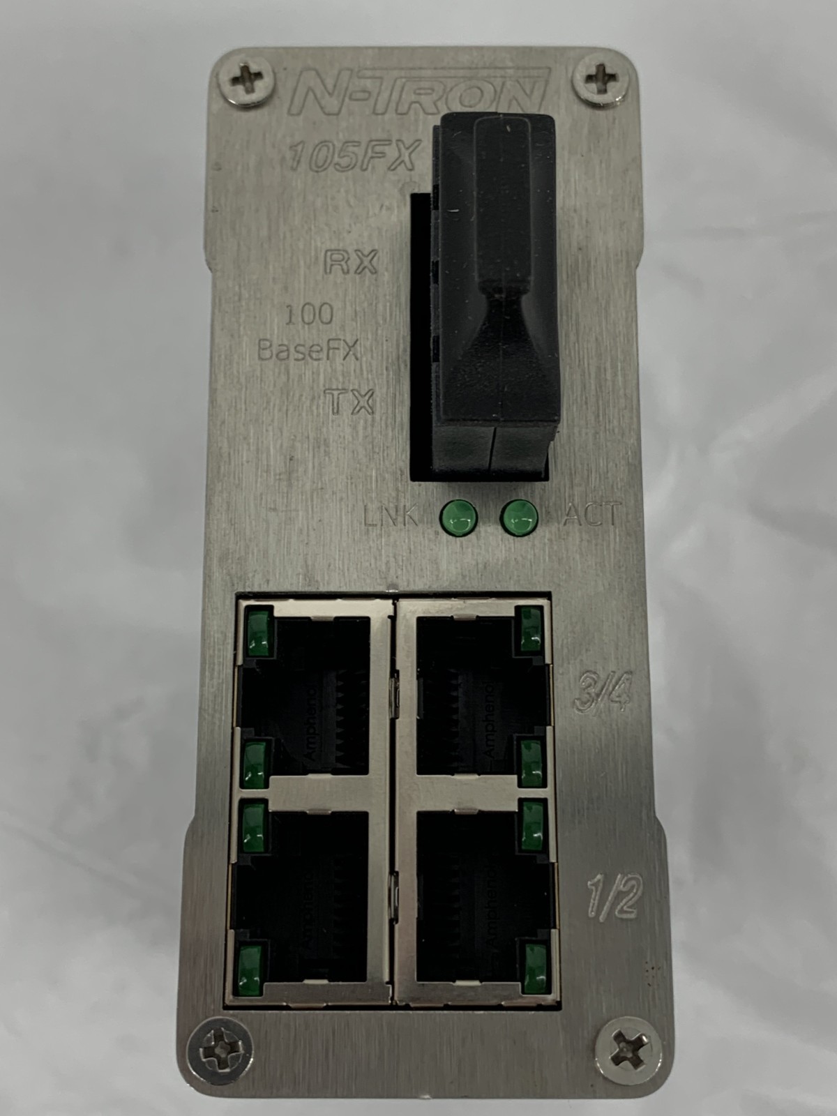 Red Lion N-Tron 105FXE-SC-15 Unmanaged Five-Port Industrial Ethernet Switch