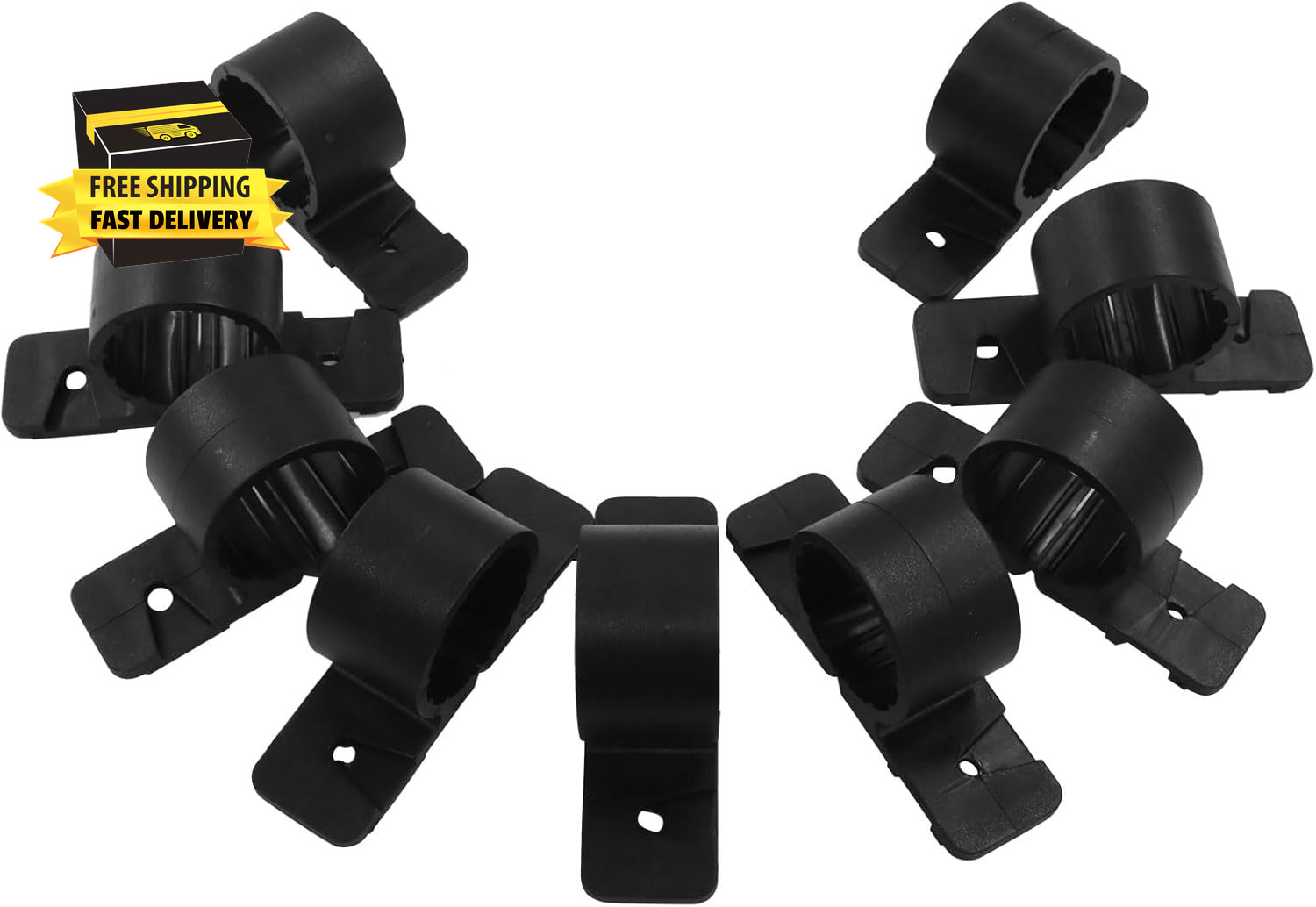 50Pcs Black 1/2 Inch Pipe Clamp, PEX, Copper, CPVC Tubing – Hard Plastic PEX Tub