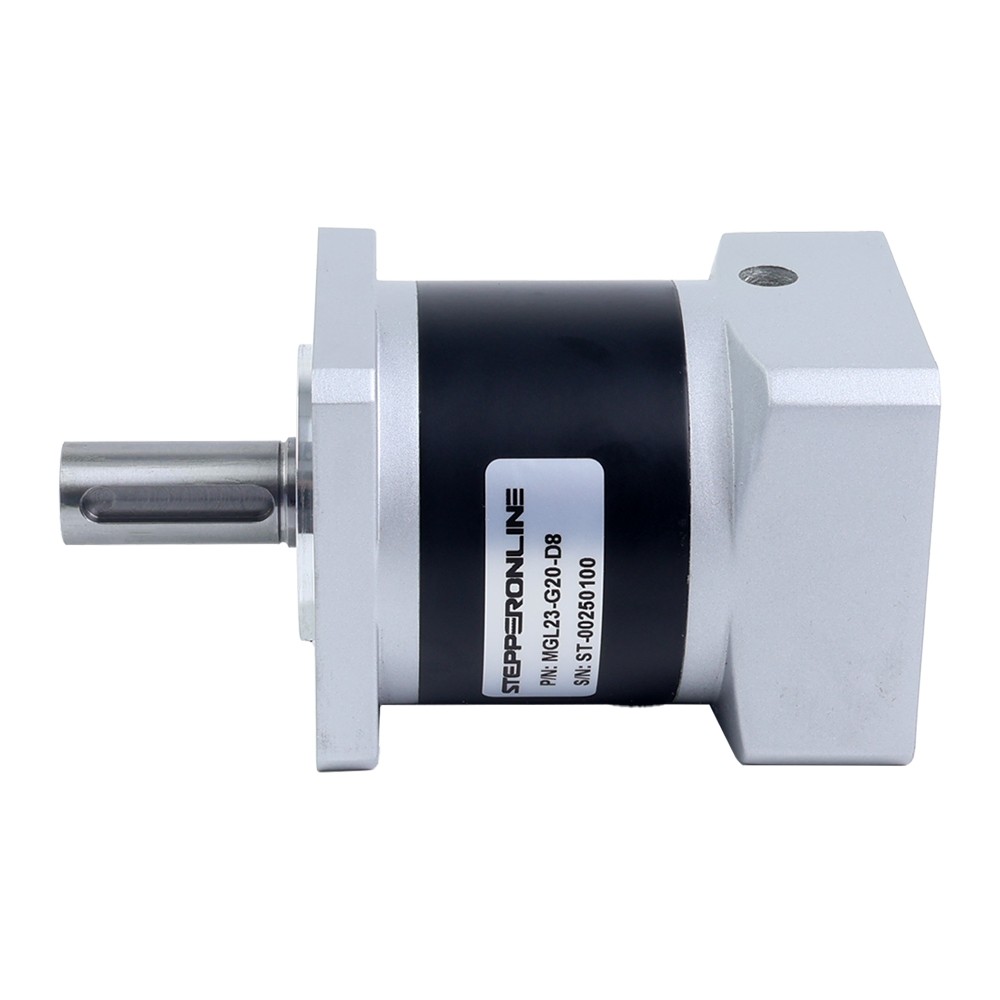 STEPPERONLINE Nema 23 Stepper Motor Planetary Gearbox Ratio 20:1 8mm Input Shaft