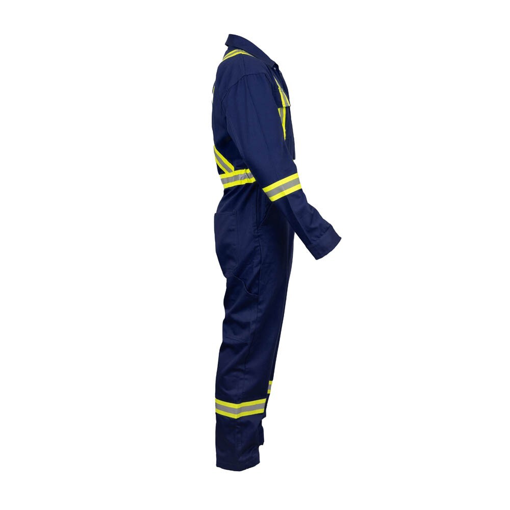 Safety High Visibility Hi Vis Work Coverall with Leg Zipper-Full Sleeve-100%C