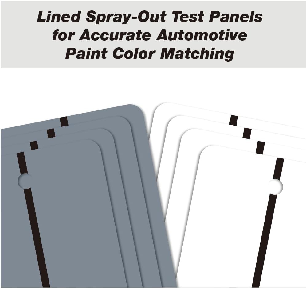 LAUCO Metal Spray Out Cards 4″ x 6″ Spray Out Sample Cards (50 Pack)