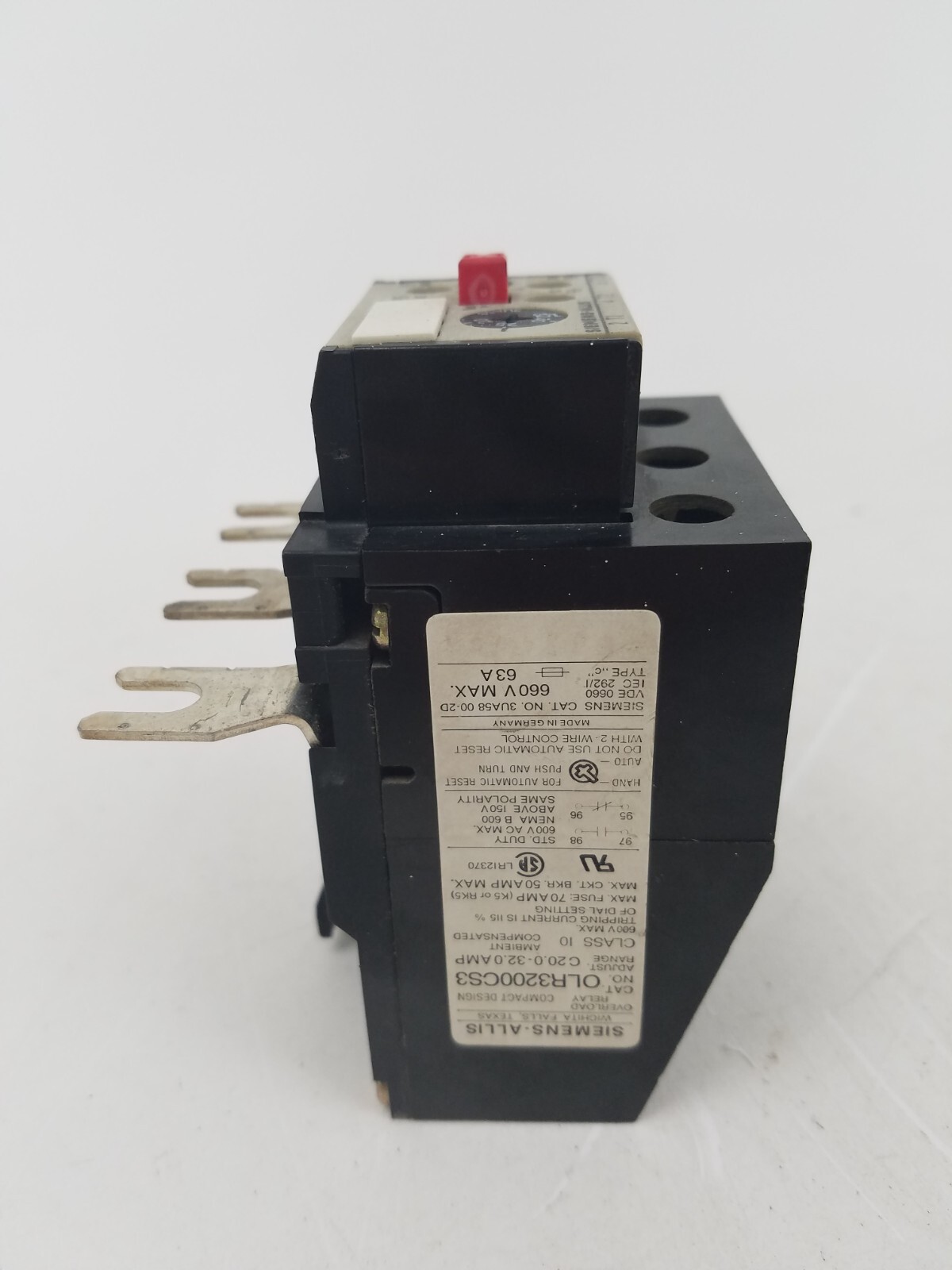OLR3200CS3 Siemens-Allis Overload Relay 20.0-32.0A – Next Day Option